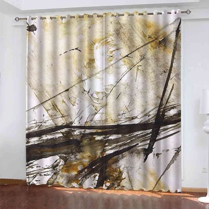 Rideaux Occultants - Lot De 2 Rideaux Salon Uni Avec Oeillets Prêt À Poser Draperies Lumineux