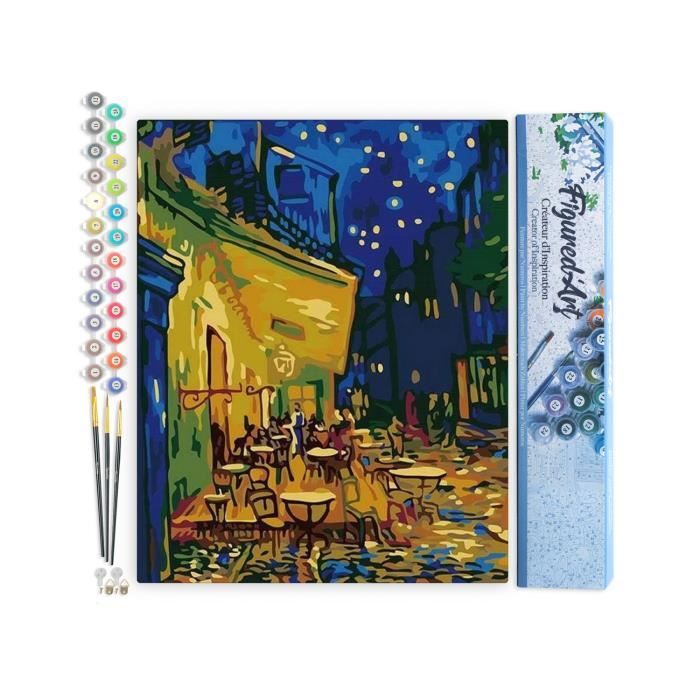 Figured'Art Peinture par Numéro Adulte Village grec - Kit de Loisir Créatif DIY Numéro d'Art Figured'Art Peinture par Numéro Adulte Village grec - Kit de Loisir Créatif DIY Numéro d'Art
