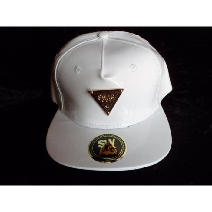 Casquette Baseball Snapback Ravado Blanche - Phénix Noir Ajustable