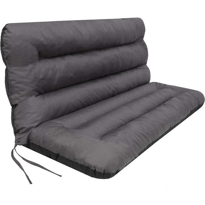 VEAI Coussin De Chaise De Jardin Avec Dossier Haut - Lavable, Déhoussable, Intérieur Extérieur Pour Fauteuil Et Chaise