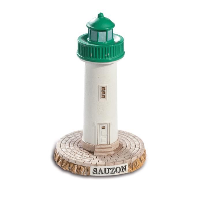 Reproduction resine Phare de sauzon Morbihan 9//5,5//5,5 cm