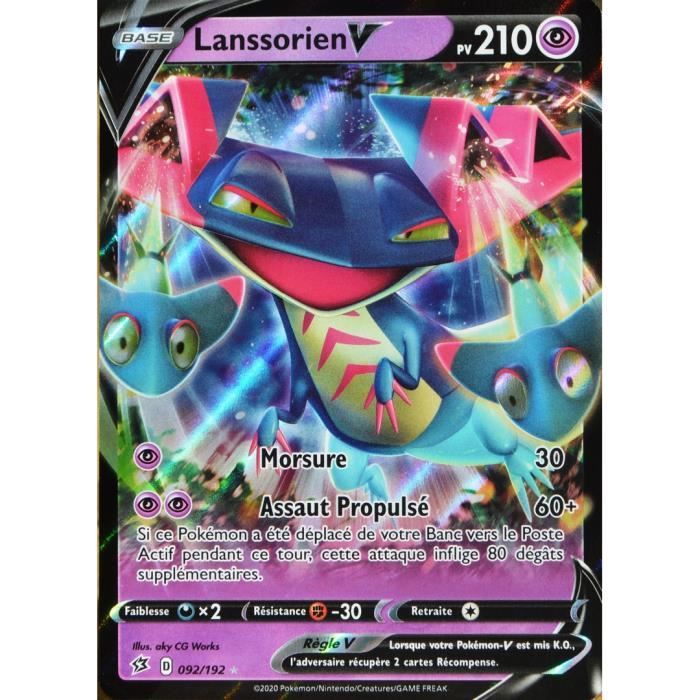 Carte Pokémon 92-192 Lanssorien-V EB02 - Epée et Bouclier - Clash des  Rebelles NEUF FR - Cdiscount Jeux - Jouets