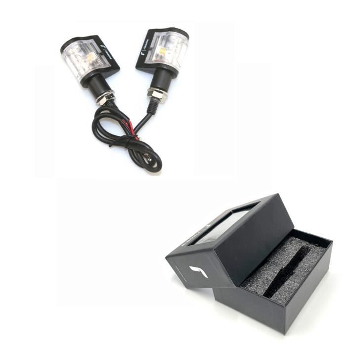  NATGIC Bande Lumineuse Universelle pour Moto 32 LED, lumière  intégrée Flexible, Clignotant, feu arrière