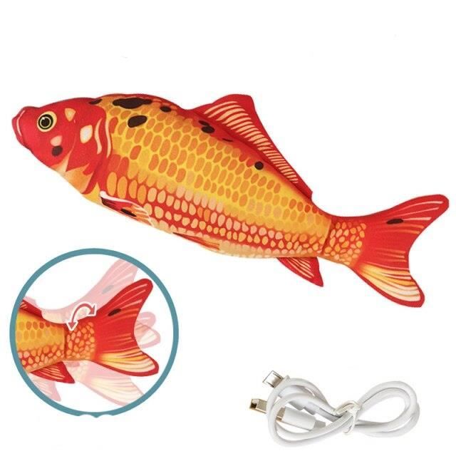 Jouet Electrique Pour Chat Poisson A Bascule A Vie Avec Sac D Herbe A Chat Jouet De Sport Realiste Et Interessa Rouge S Wl990 Cdiscount