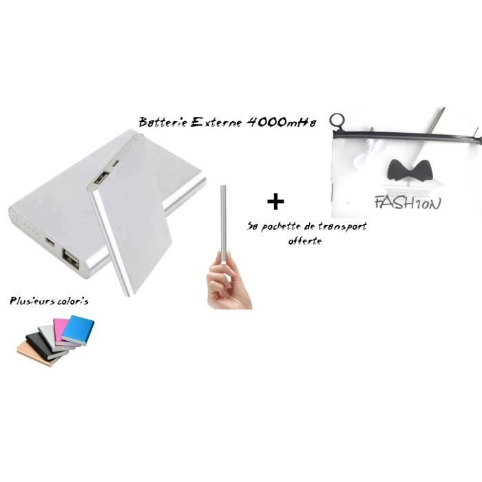BATTERIE EXTERNE POUR TELEPHONE PORTABLE, TELEPHONE SAMSUNG, 4000 MAH