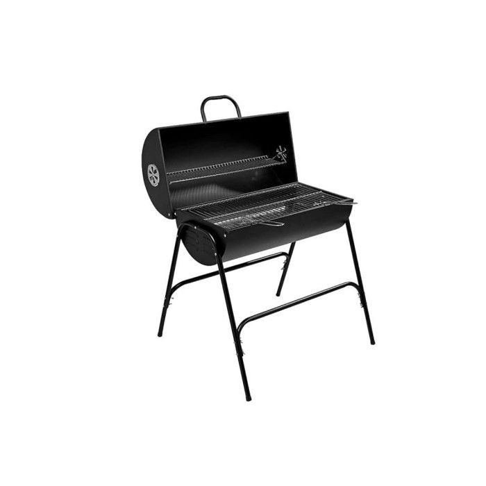 Barbecue à charbon avec couvercle - Métal - 79x71x90 cm