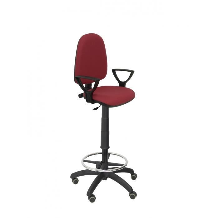 Tabouret ergonomique avec mécanisme de contact permanent réglable en hauteur anneau de repose-pieds et roues en parquet assise