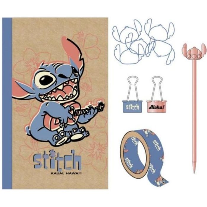 Ensemble de papeterie Stitch - Disney