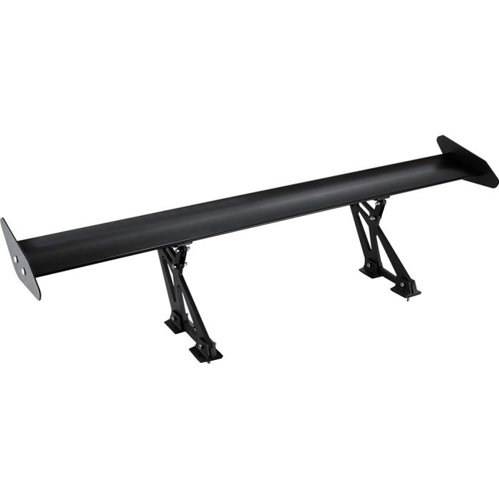 Spoiler Universel - VEVOR - Léger Aileron Arrière Noir pour Voitures de Sport - en Aluminium GT pour Dérive BGW JDM