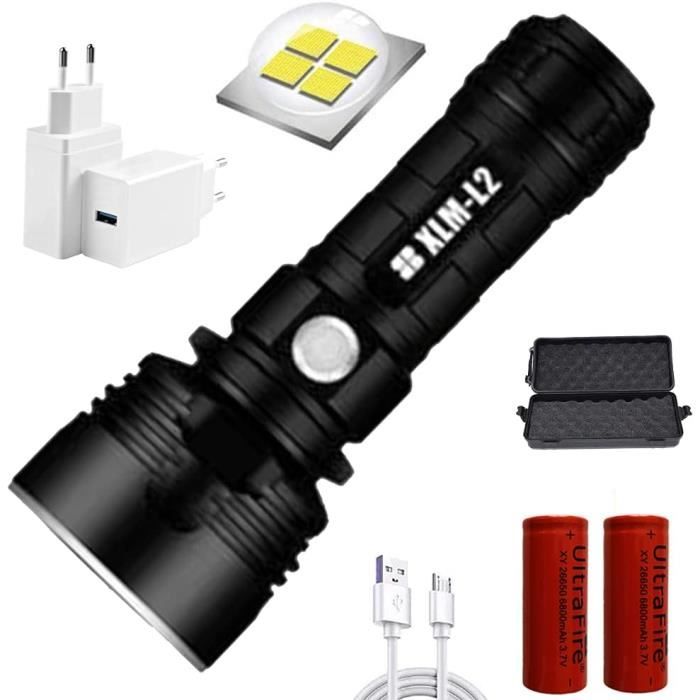 Lampes de poche LED haute puissance torche de Camping avec 4 perles de
