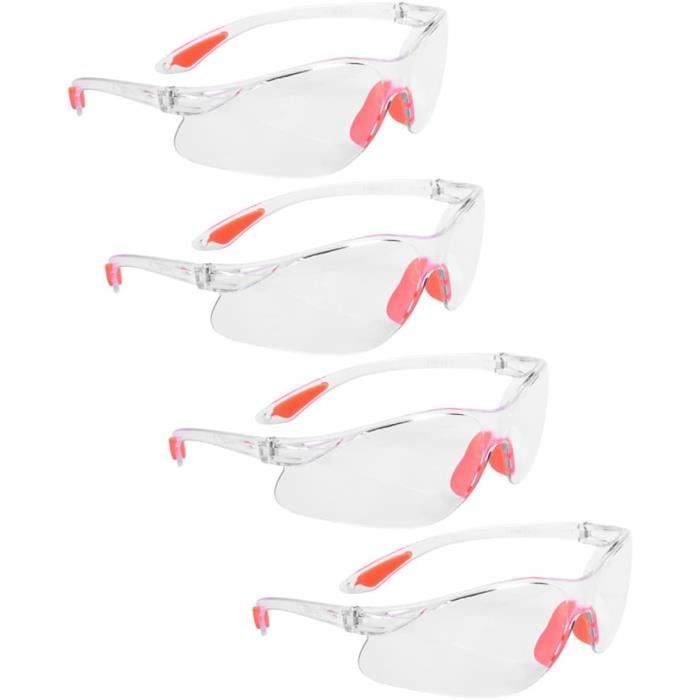 Lot De 2 Lunettes De Protection Antibuée - Compatibles Avec Les Lunettes De Vue - Pour Chantier, Labo Et Sport