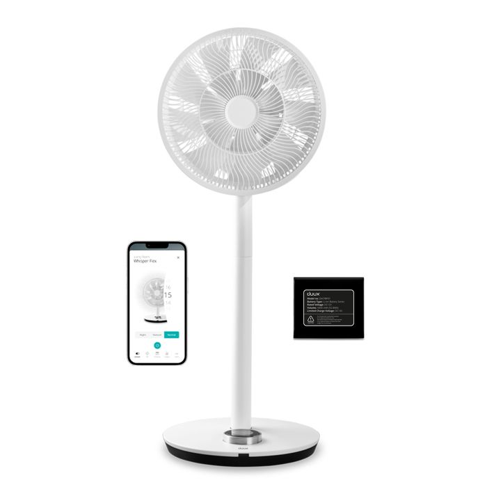 Duux ventilateur sur pied connecté silencieux avec batterie WHISPER FLEX BLANC DXCF13 - Duux