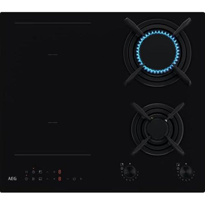 AEG plaque de cuisson mixte 2 feux gaz + 2 zones induction CN071436DH 8000 MIXED 60 cm - vue 2
