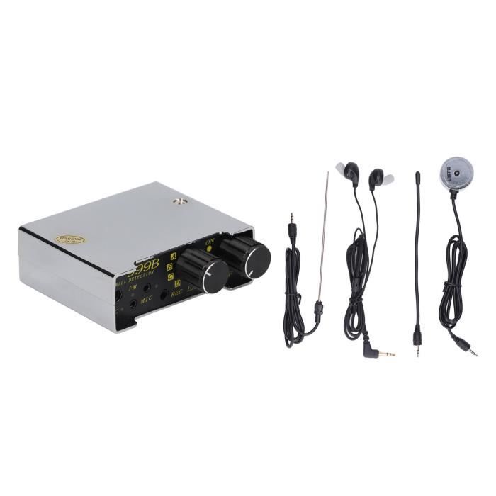 Amplificateur audio pour écoute auditive, 13 000 x, amplificateur de son, détecteur de fuite de tuyau mural pour tuyaux de chauffage, tuyaux ménagers