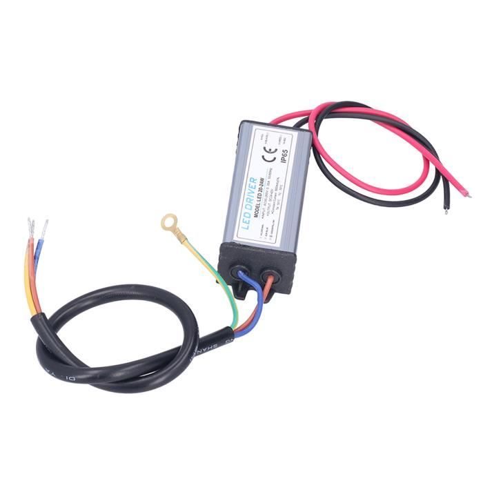 Transformateur (driver) LED étanche IP Pour Projecteurs Extérieurs - 50W, Courant Constant - Boîtier Aluminium - Pour éclairage Public, Tunnel, Paysager