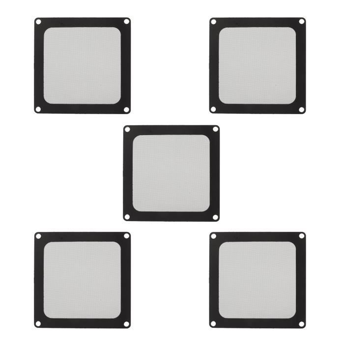 Lot De 5 Filtres à Poussière Magnétiques 90x90mm Pour Ventilateurs PC - Nylon, Cadre Aimanté - 4