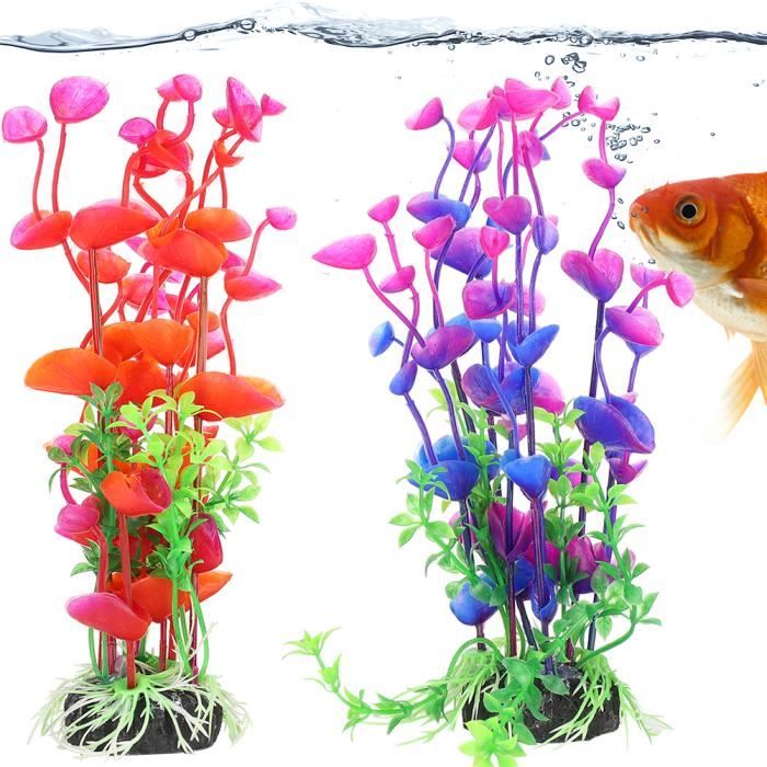 Meilleurs prix pour Garosa Plante d'eau artificielle d'aquarium Plante d'Eau Sûre à Haute Simulation d'Aquarium Forme Vive Artificielle en Plastique
