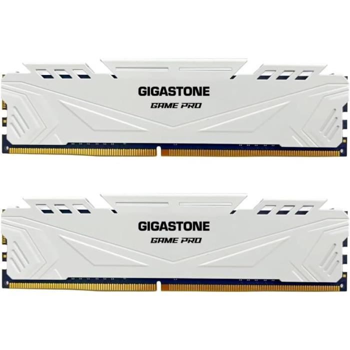 Mémoire RAM DDR4 - GIGASTONE - Game Pro - Kit 32Go (2x16Go) - 3200MHz - Non ECC - Rouge