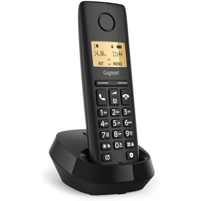 Téléphone sans fil Gigaset Pure 100 - Bouton de blocage des appels entrants - Répertoire 50 contacts - ECO DECT