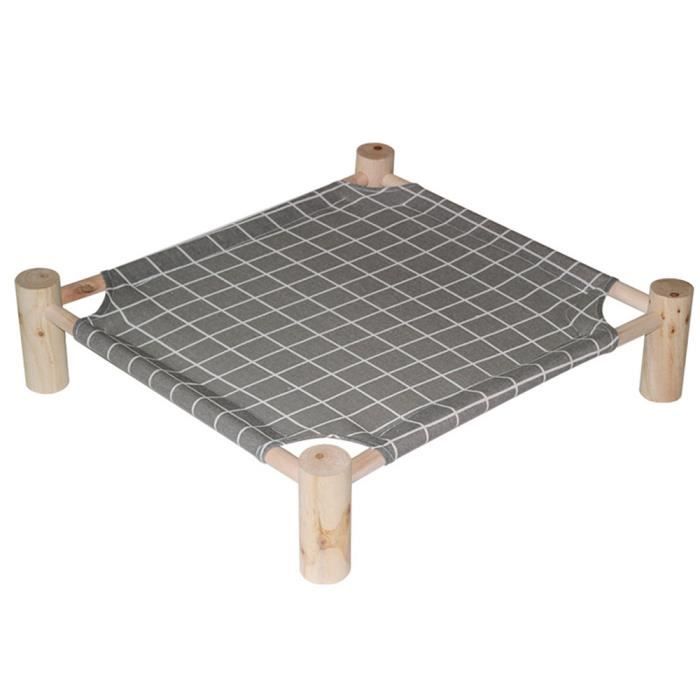 Meilleurs prix pour Lit pour animal de compagnie universel amovible et lavable Four Seasons-Gris-53x48x13cm