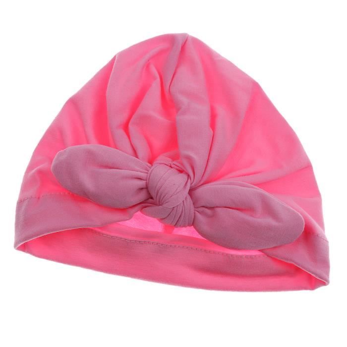Bonnet naissance fille noeud 2025