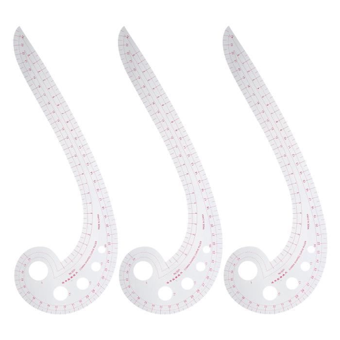 SALALIS Règle de mesure de couture Jeu de Règles de Couture Règle de