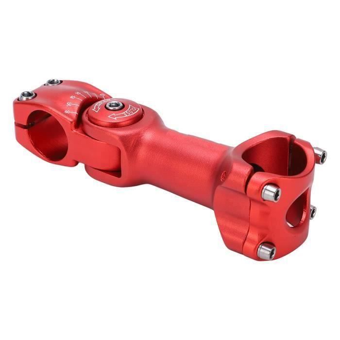 FOMTOR Potence Vélo Réglable 0-90° 90 Mm – Potence Aluminium 6061 T6 Pour Guidon 31,8 Mm, VTT Route BMX, Confort Sur Mesure
