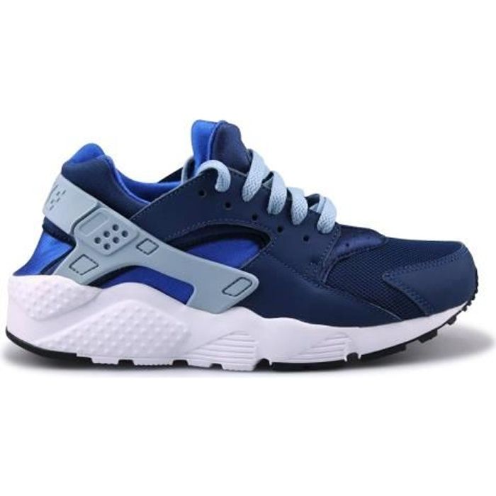 chaussures de sport - nike - huarache run junior - bleu côtier / hyper cobalt / blanc - running - garçon