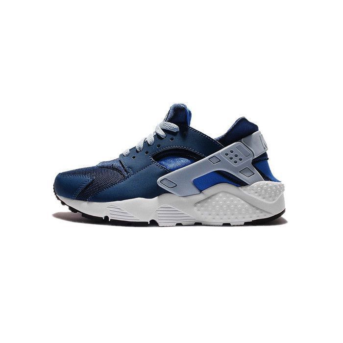 chaussures de sport - nike - huarache run junior - bleu côtier / hyper cobalt / blanc - running - garçon