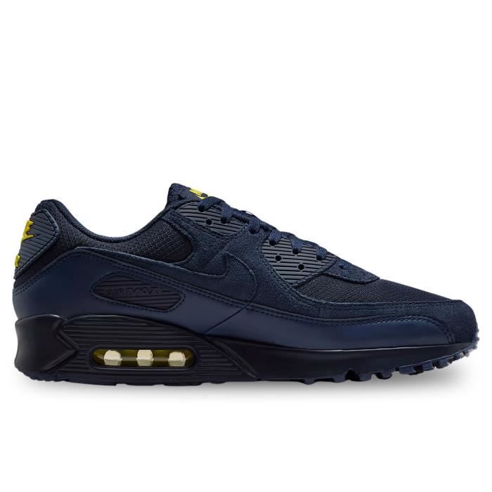 Nike Chaussures - NIKE - Air Max 90 - Bleu - Lacets - Homme