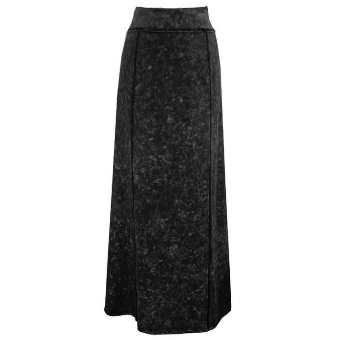 Jupe Noire Maille Panneau Et Bande - Style Lagenlook - Taille 18 - Marque M&S PARTY - Neuf Sans étiquettes