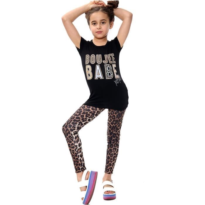 legging leopard fille