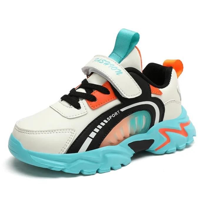 Baskets légères en cuir pour enfants, chaussures de sport