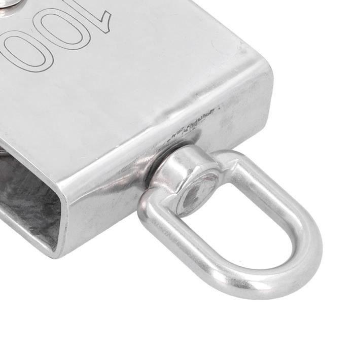 Bloc De Poulie Marine Simple Nylon – Charge Max 460 Kg, Pour Cordage 10 Mm, Idéal Voile, Levage Et Traction Nautique