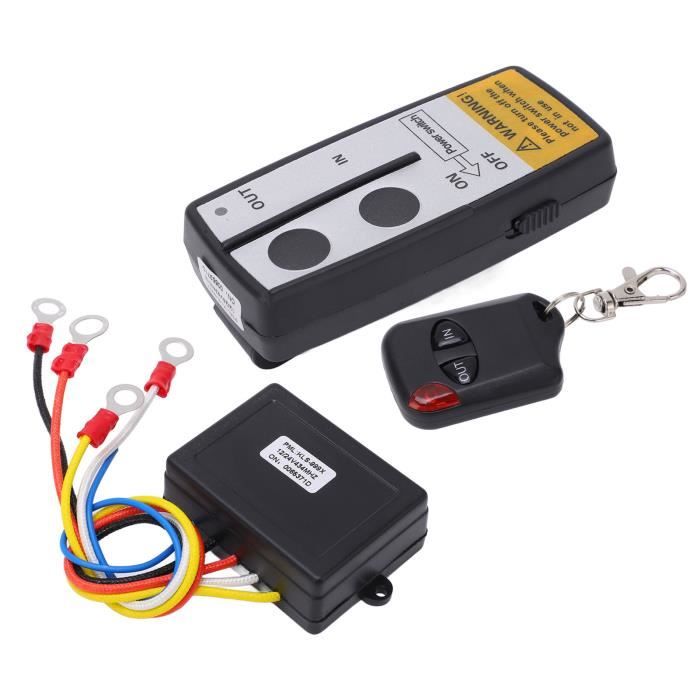 Kit Télécommande Sans Fil Pour Treuil 12V - Portée 150 Pieds - Étanche IP65 - 2 Télécommandes Incluses - 4