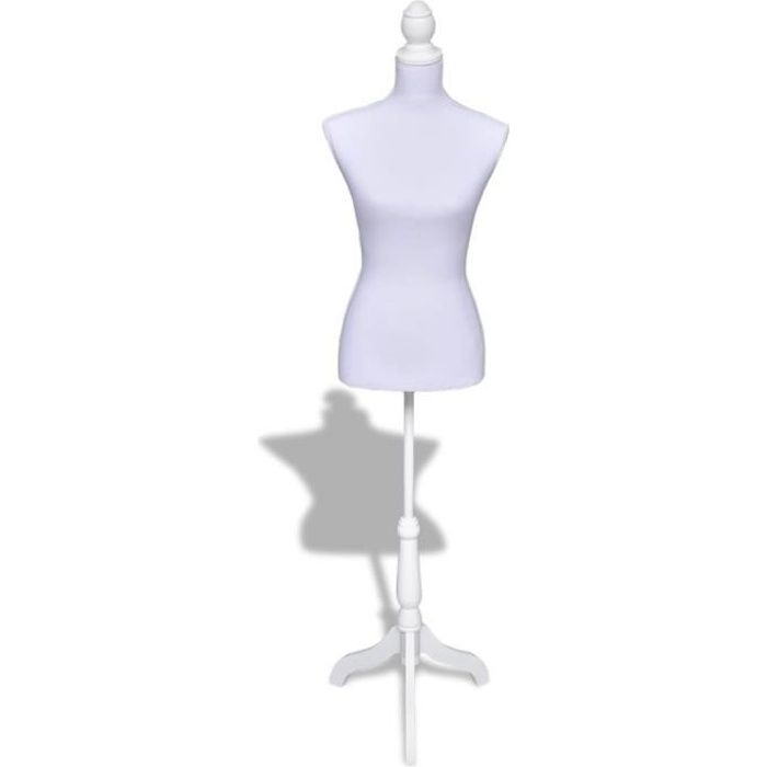blanc Jersey trépied en bois Blanc DELUXE Taille 14/16 The Shopfitting Shop Mannequin/buste de couture Mannequin femme 