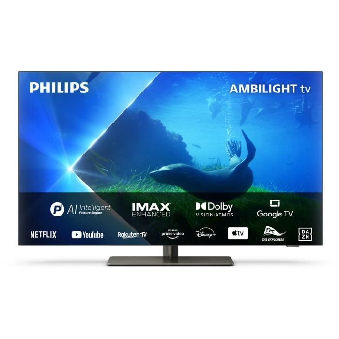 OLED 106 cm - UHD 4K - 120 Hz - IMAX Enhanced - Dolby Vision & Atmos - Google TV - Ambilight TV3 - Noir