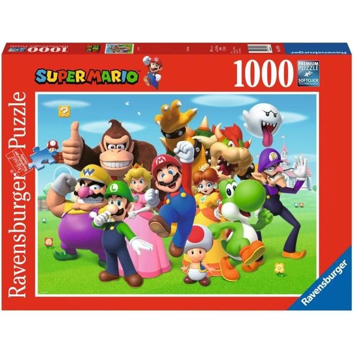Puzzle 1000 pièces - Super Mario - Ravensburger - Dessins animés et BD - Adulte