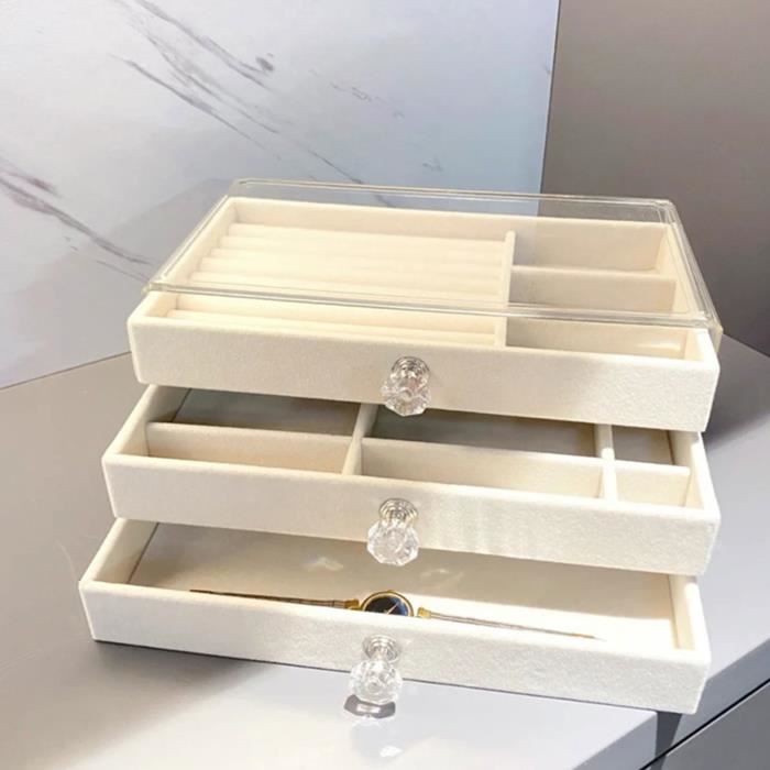 Boîte à Bijoux Multicouche Avec Tiroirs - Grande Capacité - Haut De Gamme