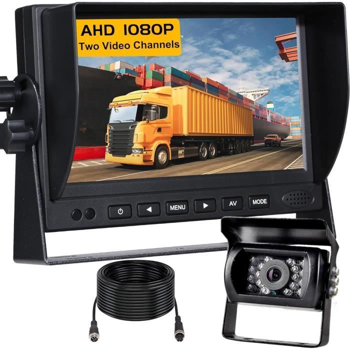 Caméra De Recul Avec Kit De Systèmes De Surveillance, 7 "Hd 1080P Caméras Filaires Pour Voitures