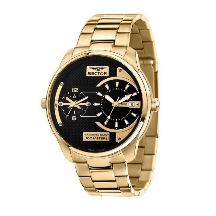 Sector 660 Montre Homme Acier Quartz 43mm | Cadran Bleu, Verre Minéral, Bracelet Acier, 5 ATM, Garantie 3 Ans