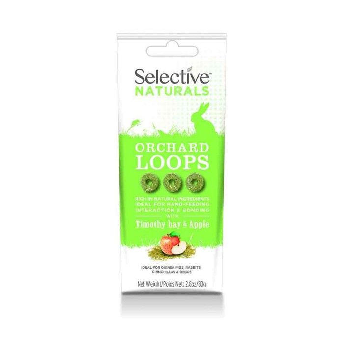 Comparer les prix de Friandises orchards loops stick lapin et rongeurs - Selective 80 g