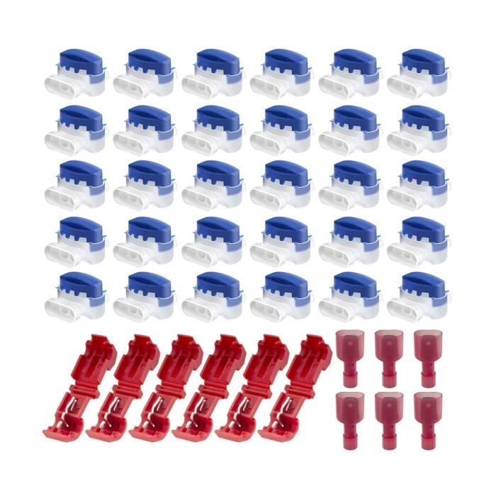 Pack De 15 Connecteurs étanches CTRICALVER - Pour Câbles 0.5 à 1.5mm - Sertissage Facile Sans Dénuder - Pour Tondeuses Robot Et Installations Extérieures