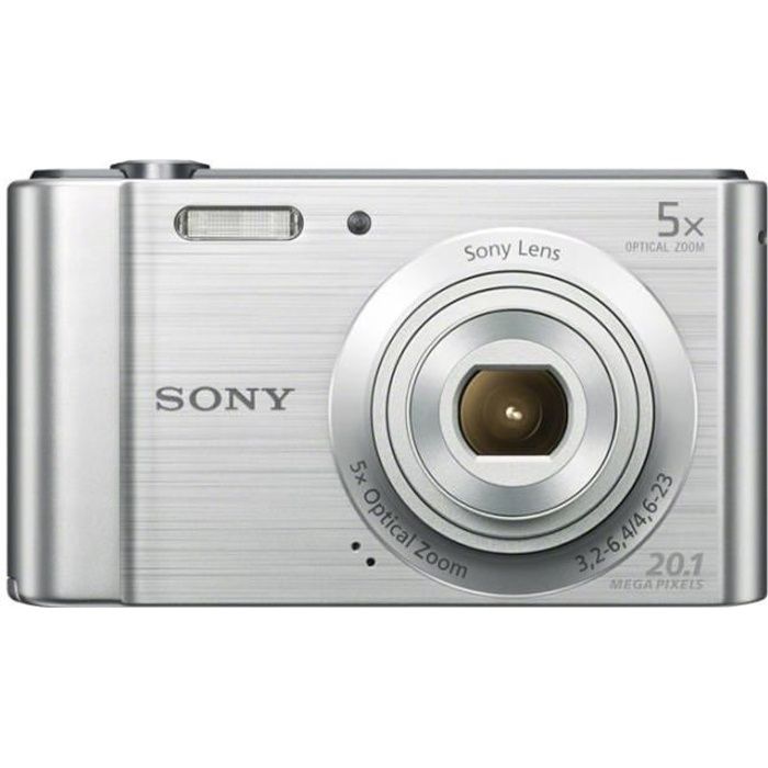 Sony Cyber Shot Dsc W800 Silver Ccd 20mp Zoom 5x Achat Vente