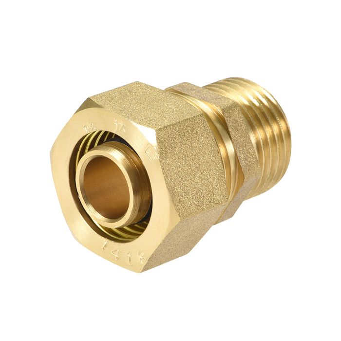 Raccord Coude Laiton Compression - 1/4 NPT X 3/8 OD, Adaptateur Tuyau