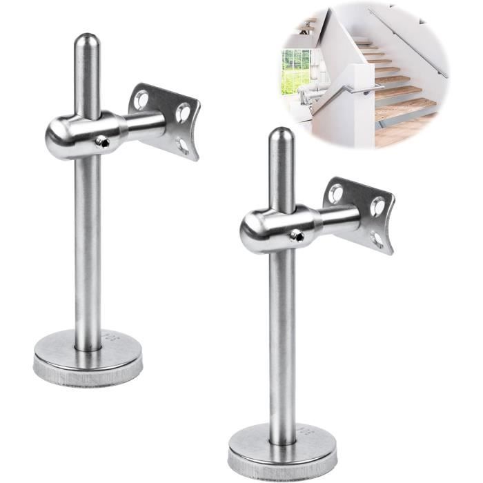 Support de Main Courante, 2 Pièces Réglable Acier Inoxydable Supports ...