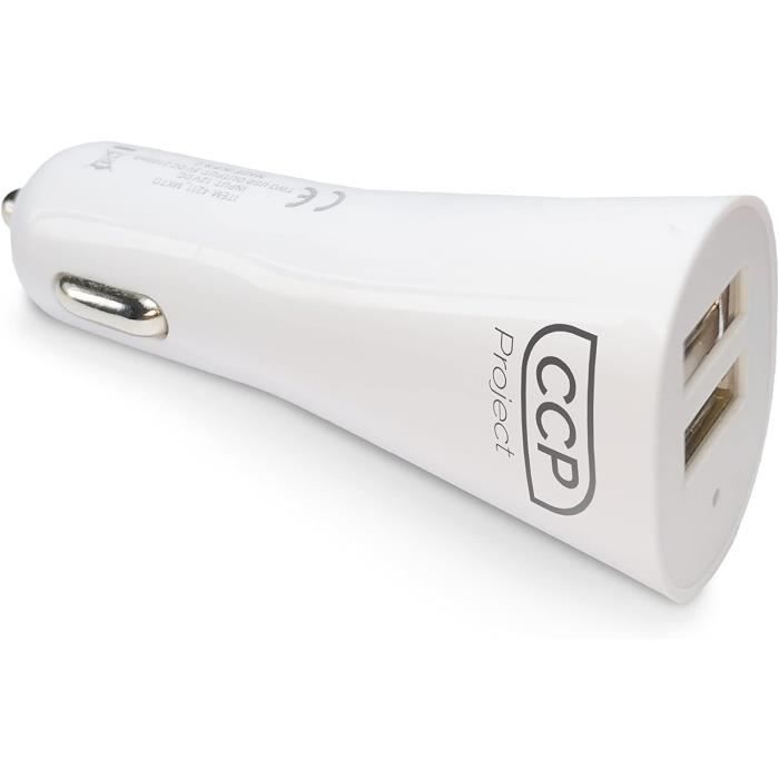 Chargeur Allume-Cigare Nedis 12V/24V USB - Pour Smartphone Et Tablette En Voiture - Neuf