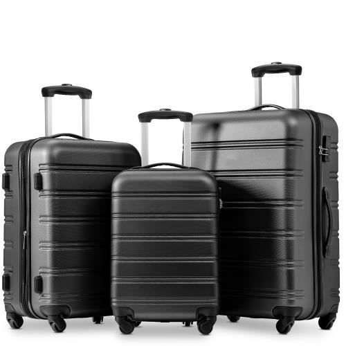 NEW Set de 3 valises bagage main coque rigide ABS Bagage