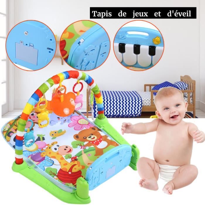 Tapis de jeux et d'?�veil pour B?�b?� avec Arche de jeux ?�volutif multifonction 72*61 cm haute 