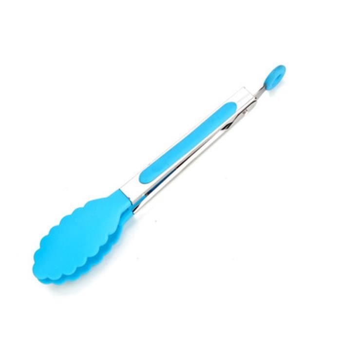 Vert Orange Pince Silicone Pour Air Fryer Et Four - Acier Inoxydable - Résistant à La Chaleur - Vert/Orange Pince Pour Four Micro-ondes